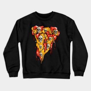 pizza skull Crewneck Sweatshirt